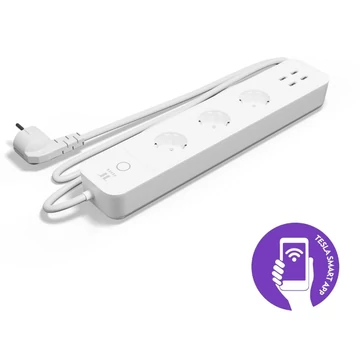 Tesla Smart Power Strip 3 + 4 USB okoskonnektor